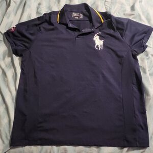 RLX Ralph Lauren Big Pony‎ Men's Size 2XL Short Sleeve Polo Shirt 2007 US Open